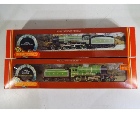 Model Railways - two Hornby OO gauge steam locomotives in original boxes comprising R053  LNER Class B17 loco Manchester Unit