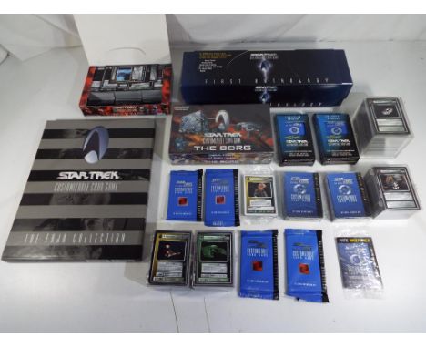 Star Trek - a lot to include a quantity of Star Trek customizable card game cards by Decipher Inc to include the First Anthol