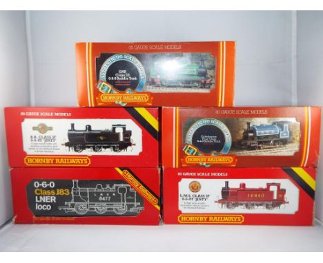 Model Railways - five Hornby OO gauge steam locomotives in original boxes with instructions comprising R252, R052, R057, R058