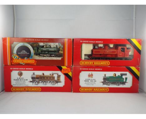 Model Railways - four Hornby OO gauge steam locomotive comprising R077, R048 London Transport, R059 and R353 all locos have i