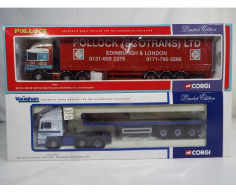 Corgi - two limited edition 1:50 scale trucks in original boxes comprising CC12703 and 75205, models appear to be in mint con