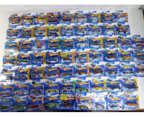 Hot Wheels - in excess of 60 diecast vehicles in original window boxes to include some 2007 and 2008 First Editions mainly Ho
