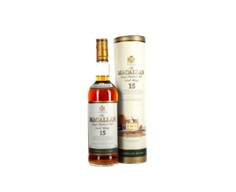 MACALLAN 1985 15 YEARS OLD Single Malt Scotch Whisky Matured in sherry wood. 700ml, 43% volume, in tube.