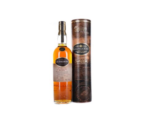 GLENGOYNE SCOTTISH OAK Single Malt Scotch Whisky Bottle no. 3358. 700ml, 53.5% volume, in tube.