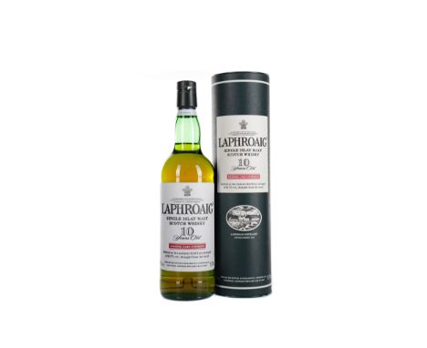 LAPHROAIG ORIGINAL CASK STRENGTH 10 YEARS OLD Single Malt Scotch Whisky 70cl, 55.7% volume, in carton.