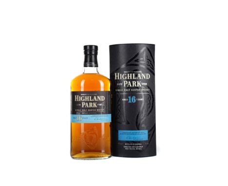 HIGHLAND PARK AGED 16 YEARS - ONE LITRE Single Malt Scotch Whisky One litre, 40% volume, in tube.