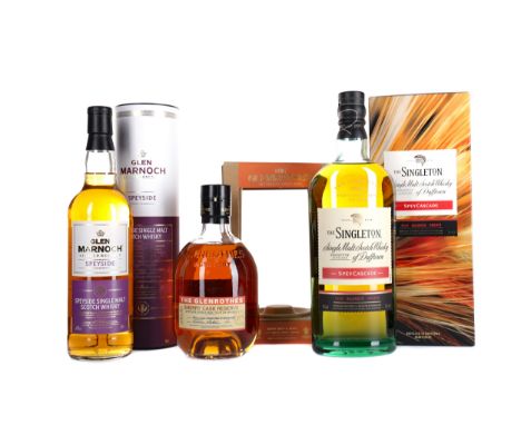 GLENROTHES SHERRY CASK RESERVE Single Malt Scotch Whisky 700ml, 40% volume, in carton. SINGLETON OF DUFFTOWN SPEY CASCADE Sin