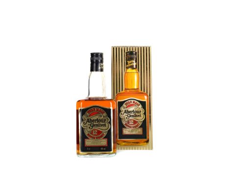 ABERLOUR-GLENLIVET 12 YEARS OLD Single Malt Scotch Whisky 75cl, 40% volume, in carton.