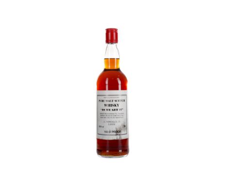 MACALLAN-GLENLIVET 'AS WE GET IT' 102.9° PROOF Single Malt Scotch Whisky 70cl, 58.8% volume.