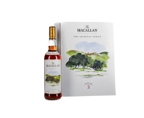 MACALLAN THE ARCHIVAL SERIES FOLIO 2 Single Malt Scotch Whisky. 700ml, 43% volume, in presentation box with book.