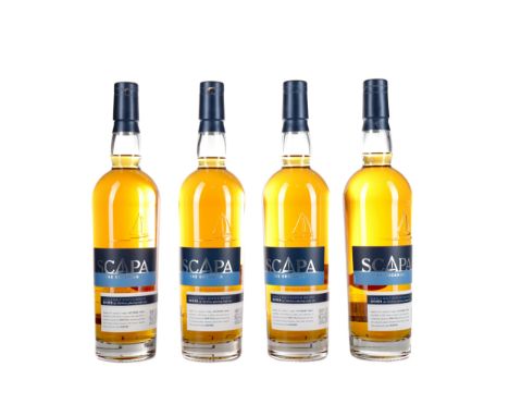 SCAPA SKIREN (4) Single Malt Scotch Whisky 70cl, 40% volume, in box. Four bottles.