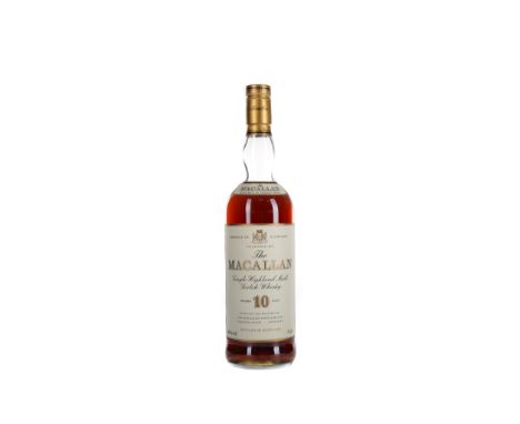 MACALLAN 10 YEARS OLD Single Malt Scotch Whisky Matured in sherry wood. 75cl, 40% volume.
