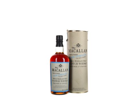 MACALLAN 1989 CASK STRENGTH Single Malt Scotch Whisky Oloroso sherry butt no. 552 filled 19 January 1989, bottled 30 November
