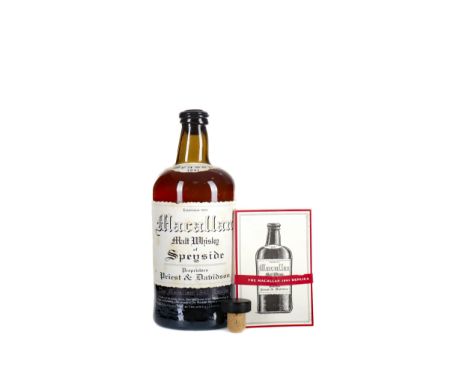 MACALLAN 1841 REPLICA Single Malt Scotch Whisky 700ml, 41.7% volume, with spare cork. No box.