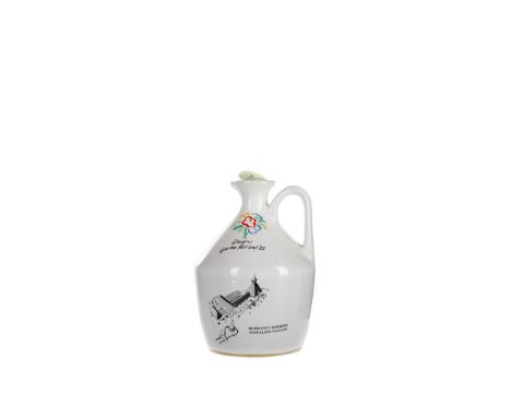BOWMORE GLASGOW GARDEN FESTIVAL 1988 AGED 15 YEARS Single Malt Scotch Whisky 75cl, 40% volume, white ceramic flagon.