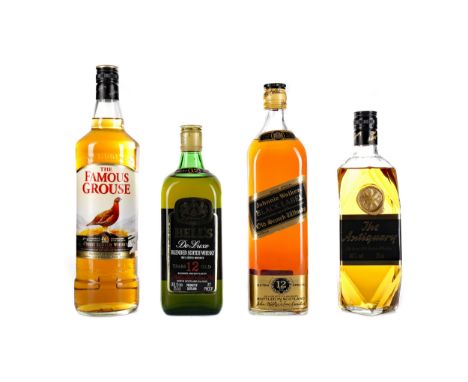 BELL'S 12 YEARS OLD Blended Scotch Whisky 75.7cl, 70° proof, in carton. JOHNNIE WALKER BLACK LABEL 12 YEARS OLD - ONE LITRE B