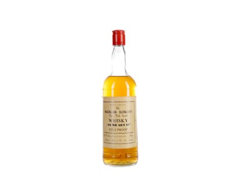 MACALLAN-GLENLIVET 'AS WE GET IT' 105.2° PROOF Single Malt Scotch Whisky 75cl, 60.1% volume.