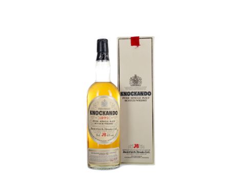 KNOCKANDO 1970 Single Malt Scotch Whisky Bottled 1981. 75cl, 43% volume, in carton.