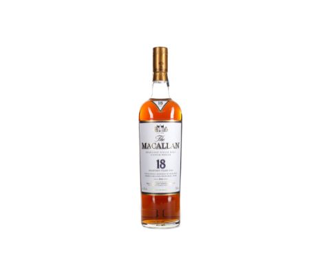 MACALLAN 18 YEARS OLD 2016 RELEASE Single Malt Scotch Whisky Matured in sherry wood. 700ml, 43% volume.