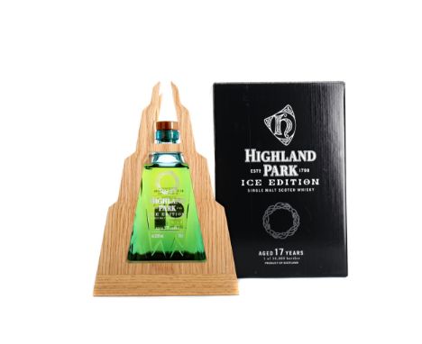 HIGHLAND PARK ICE AGED 17 YEARS Single Malt Scotch Whisky One of 30,000 bottles. 700ml, 53.9% volume, in wooden casing and ou