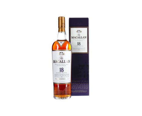 MACALLAN 1995 18 YEARS OLD Single Malt Scotch Whisky Matured in sherry wood. 700ml, 43% volume, in carton.