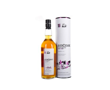 ANCNOC 18 YEARS OLD Single Malt Scotch Whisky 70cl, 46% volume, in tube.
