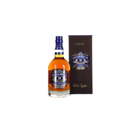 CHIVAS REGAL AGED 18 YEARS Blended Scotch Whisky 70cl, 40% volume, in box.