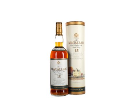 MACALLAN 1984 15 YEARS OLD Single Malt Scotch Whisky Matured in sherry wood. 750ml, 43% volume, in tube.