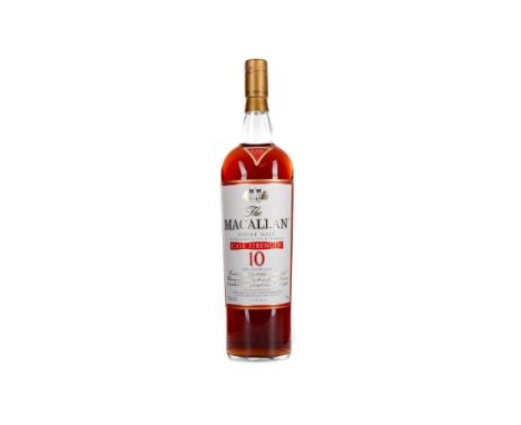 MACALLAN CASK STRENGTH 10 YEARS OLD - ONE LITRE Single Malt Scotch Whisky Matured in sherry casks. One litre, 57.3% volume.