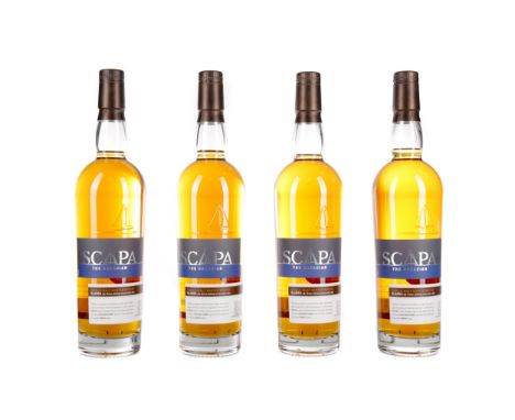 SCAPA GLANSA (4) Single Malt Scotch Whisky Batch GL01, bottled August 2016. 70cl, 40% volume, in box. Four bottles