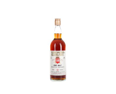 LONGMORN-GLENLIVET AGED 12 YEARS 70° PROOF Single Malt Scotch Whisky 26 2/3 fl.oz, 70° proof.