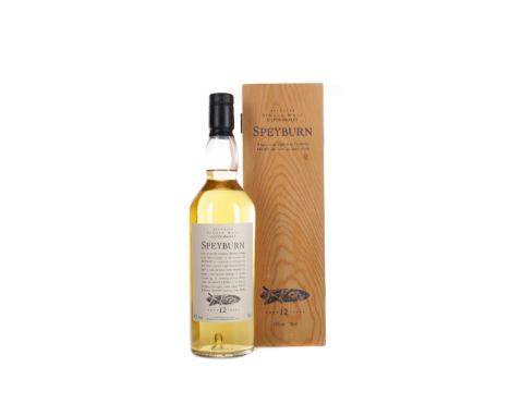 SPEYBURN AGED 12 YEARS FLORA &amp; FAUNA Single Malt Scotch Whisky 70cl, 43% volume, in wooden box.