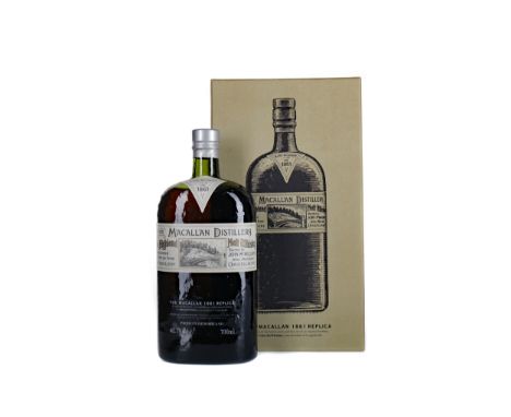 MACALLAN 1861 REPLICA Single Malt Scotch Whisky 700ml, 42.7% volume, in box with spare cork.