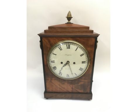 A quality double fusee repeater bracket clock by J Upjohn of Exeter. Approx height