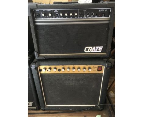 A Marshall 75 Reverb guitar amplifier and a Crate G20C XL guitar amplifier (2) - NO RESERVE