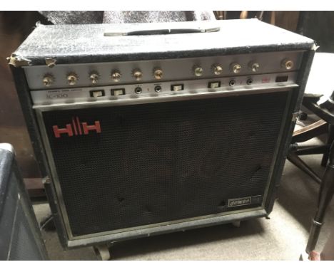 A HH IC100 guitar amplifier and two HH 100 watt monitor amplifiers (3) - NO RESERVE