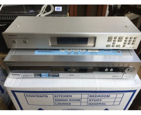 TV equipment comprising a Sony HDD &amp; DVD recorder, Sony program timer PT-59 etc. - NO RESERVE