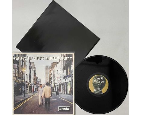 OASIS - (WHAT'S THE STORY) MORNING GLORY? LP (ORIGINAL UK COPY - CREATION CRE LP 189). A clean original UK Damont pressing of