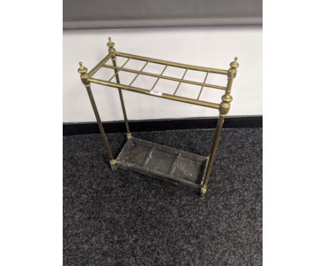 Brass stick stand with cast metal base[56x50x22cm] 
