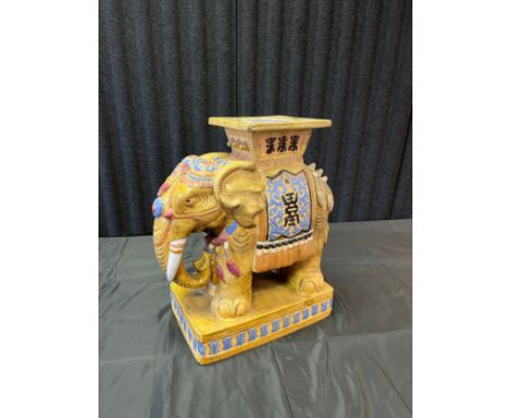 A Large 20th century elephant plant stand [57cm in height] 