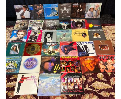 A Selection of mixed genre records to include Michael Jackson, George Michael, Dire Straits, Jimi Hendrix, Hair, Elton John, 