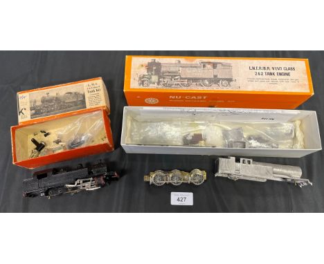 A Lot of two Nu- Cast Super Detailed Model Kits. L.N.E.R./ B.R. V1/V3 CLASS 2-6-2 Tank Engine &amp; L.M.S 2-6-2 Class 2 Tank 