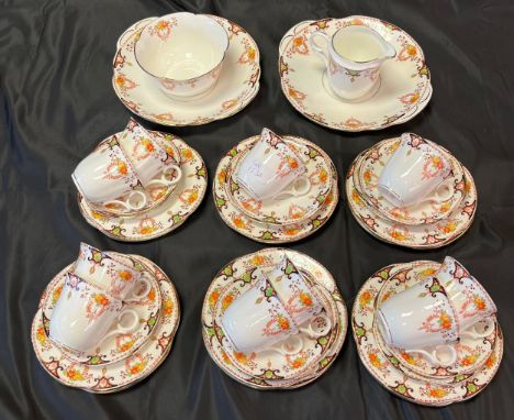 A Vintage Victoria C&amp;E 38 Piece tea set. 