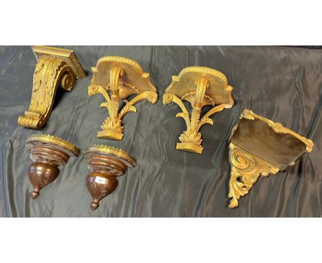 A Selection of antique and vintage wall sconces 