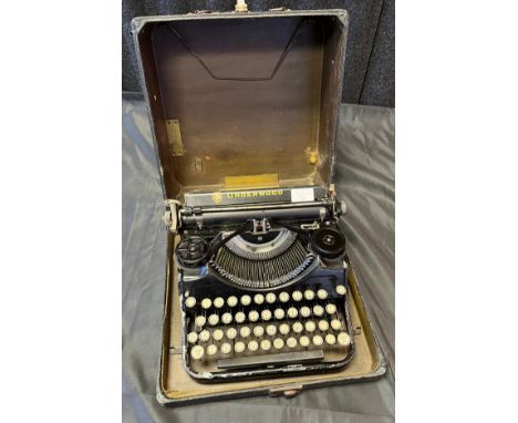 A Vintage portable typewriter. 