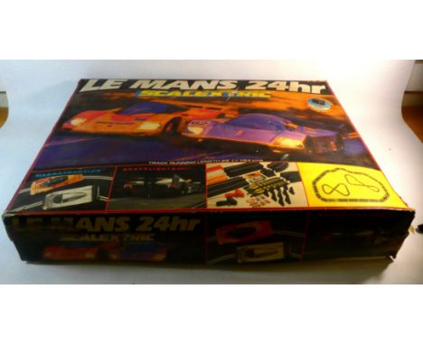 Scalextric model racing sets, comprising 'Jaguar Challenge' and 'Le Mans 24hr' both boxed, unchecked for completeness or oper