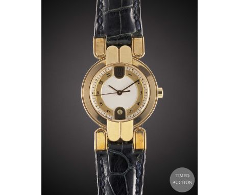 A LADIES 18K SOLID GOLD HARRY WINSTON WRIST WATCH

CIRCA 1990s
Movement:&nbsp;Quartz.
Case:&nbsp;Diameter&nbsp;approx. 27mm, 