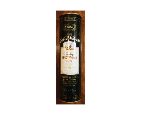 THE FAMOUS GROUSE 100% OAK MATURED MALT SCOTCH WHISKEY RELEASED IN 2001 1989, 1 in cylinder box