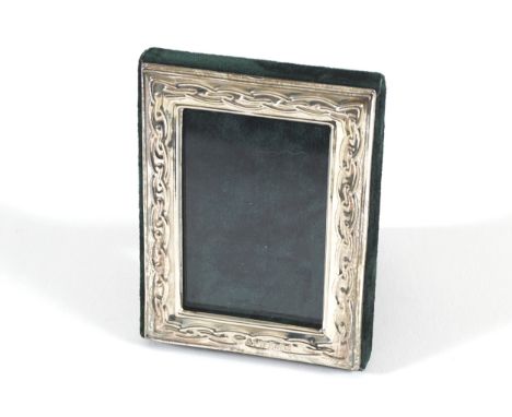 IRISH STERLING SILVER PHOTO FRAMEwith Celtic design and millennium mark