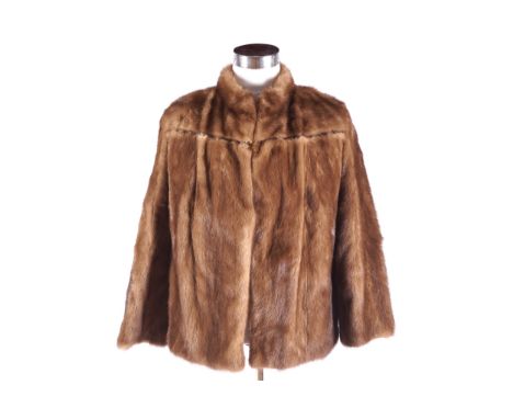 LIGHT BROWN MINK JACKET